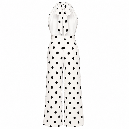 Paris After Dark Polka Dot Jumpsuit