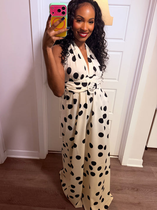 Paris Polka Dot Jumpsuit